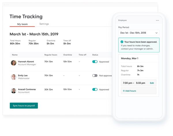 Gusto Review: Time and Attendance Tracking