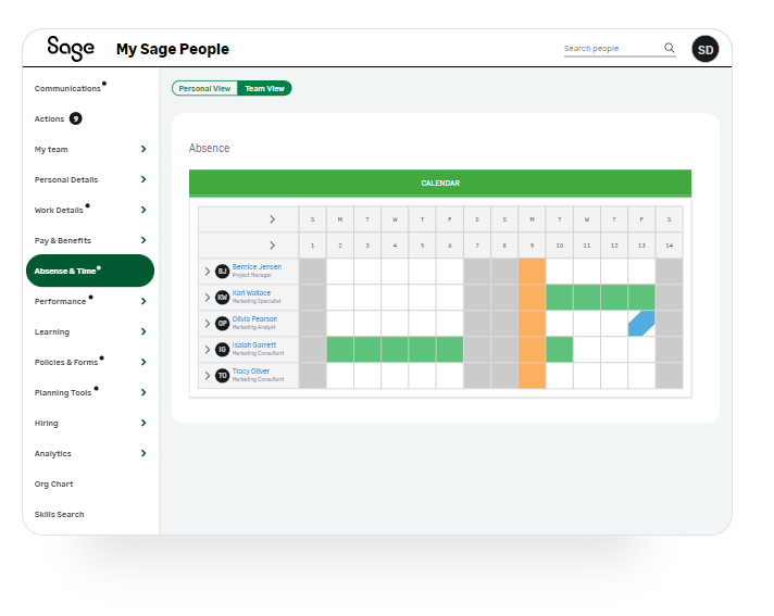 Time and Attendance Tracking in Sage People