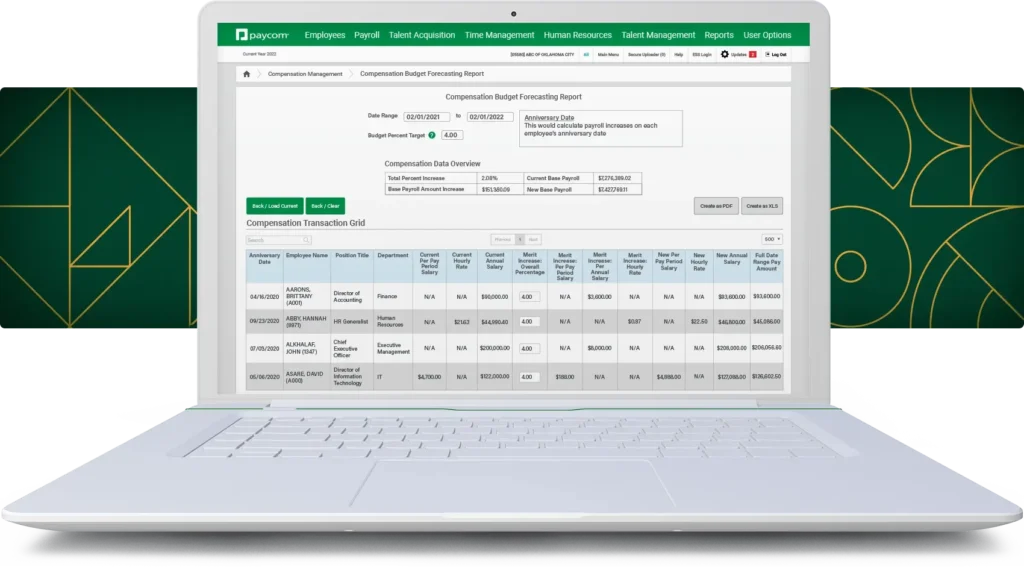 Core HR Functions in Paycom Review