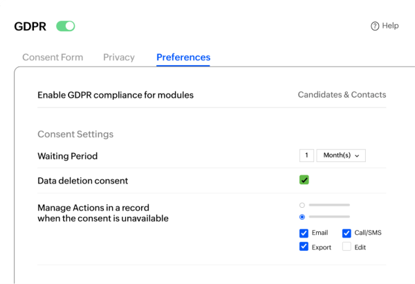 Compliance and Data Security: Zoho Recruit